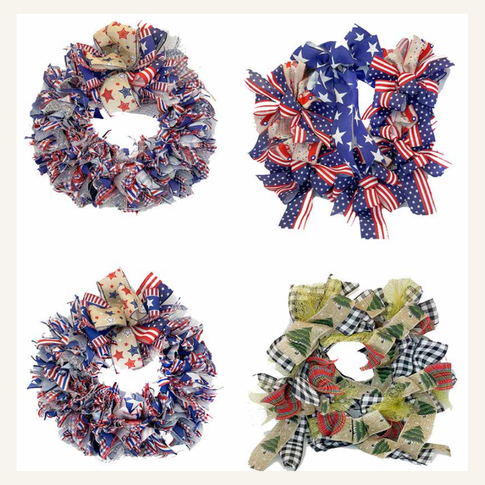 Wholesale ribbon Christmas wreath